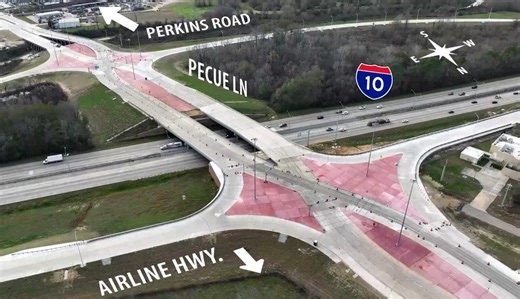 I-10, Pecue Lane interchange project complete