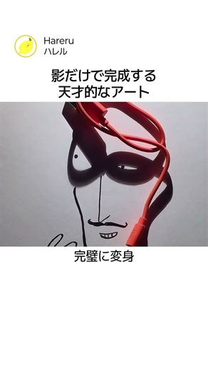 影だけで完成する天才的なアート