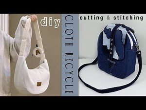 DIY Cutting and Stitching Bag Tutorial Textile Bag Ideas