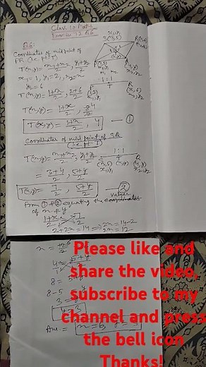Class 10 Maths Exercise 7.2 Q6 Chapter 7 Coordinate Geometry NCERT #shorts #class10maths #coordinate