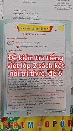 Đề kiểm tra tiếng việt lớp 2 sách kết nối tri thức, đề 6