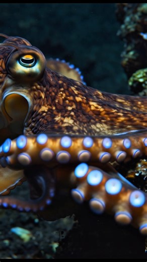 This Tiny Octopus Can Kill You in Minutes 😨 #shorts #silentkillers #dangerousanimals