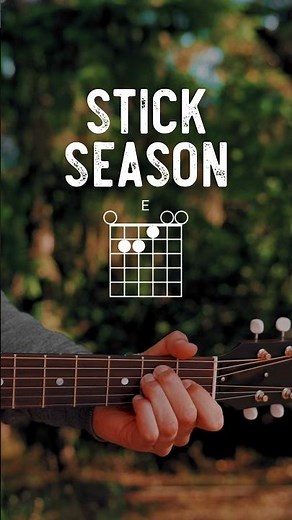 Stick Season Noah Kahan Guitar Tutorial // Stick Season Guitar Lesson
