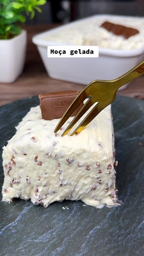 Moça gelada #sobremesagelada #doce #receitafacil #mocagelada | Recipes Desserts
