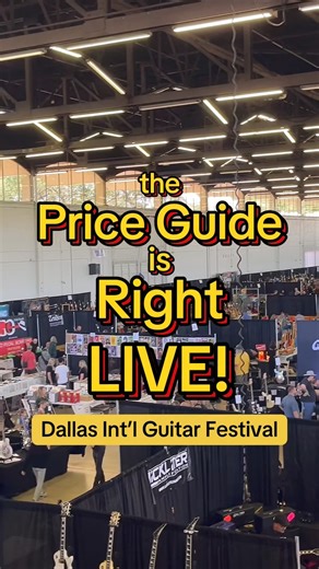 Reverb.com on Instagram: "Can you guess the price of these guitars? Welcome to The Price Guide is Right LIVE! from the @dallasguitarfestival 🎸 ***price average is based on the last 10 final used sale prices on Reverb.*** #guitar #quiz #guitarist #dallas"