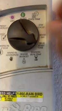 How to set the sprinkler timer.(DIY)