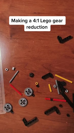 Here is me making a 4:1 gear reduction for my Lego spark timing. Enjoy! #lego #legotechnic #chill #legobuild #building #engine #legogasengine