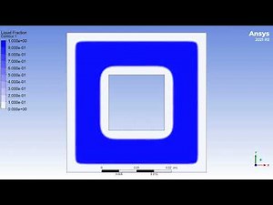 Simulation of water freezing using Ansys fluent