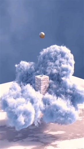 Infinite Cloud Portal – Golden Ball Forever Bounces (No End)