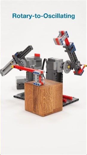 Rotary-to-Oscillating Mechanism. Explained with LEGO