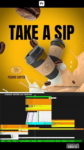 FIGARO COFFEE AD | Trendy Motion Graphic Design