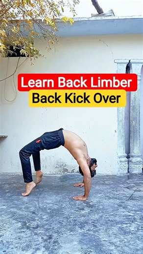 Back Limber / Back Kick Over Easy Tutorial #shorts