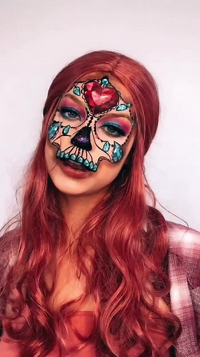Diamond Sugar Skull Makeup Tutorial | Halloween Makeup Ideas