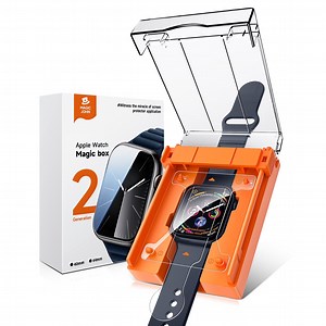 MAGIC JOHN 2 Pack Screen Protector for Apple Watch SE/6/5/4 Series 40mm Ceramic Film Anti-Scratch, HD Clear, Easy Installation