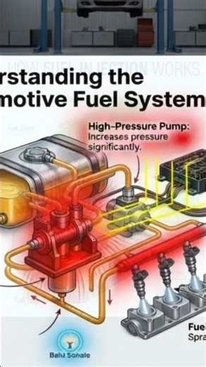 How Fuel Injection Works in 8 Seconds 🚗⚙️: What Happens Inside Your Car’s Fuel System? ⛽🔥