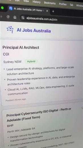 CGI is hiring a Principal AI Architect in Sydney