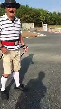 ノルディックウォーキング　歩き方練習６