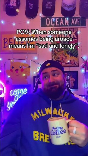 “Aroace? You must be so sad and lonely!” #aroace #asexual #aromantic #lgbtqia #queer