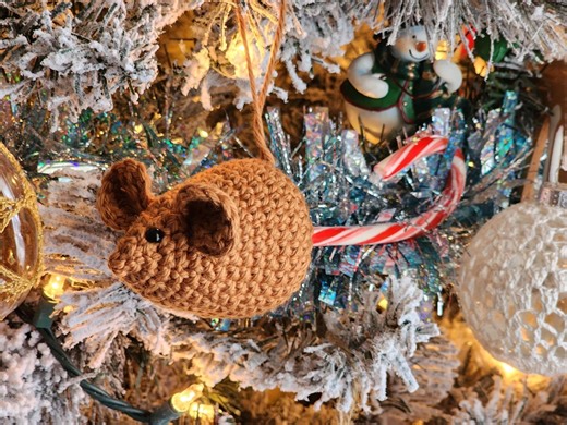 Crochet Mouse With Candy Cane Tail Amigurumi Pattern (US Terms) (digital Download) - Etsy UK