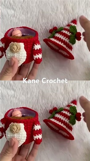Crochet Christmas Gnome Gift Box 🎄 R52