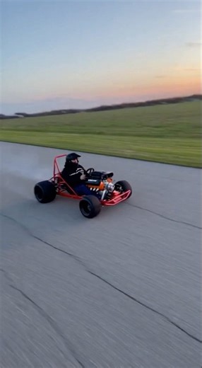 Fastest go cart in the world. A hellcat engine swap.