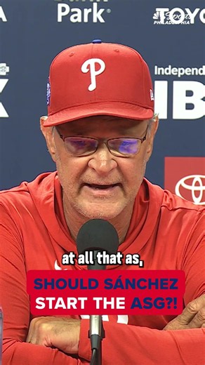 Does Don Mattingly think Cristopher Sánchez should start the All-Star Game? 🤔