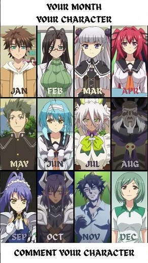 Your Month Your The Testament Of Sister New Devil Character #shinmaimaounotestament #basaratoujou