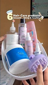 my 6 hair care products ✨🌷 #haircare #haircareproducts #beauty #smoothhair #shinyhair