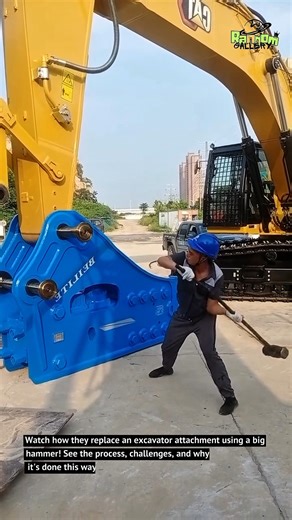 Excavator Attachment Replacement: Big Hammer Time!