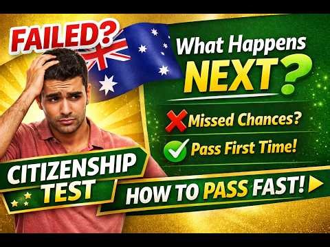 Australian Citizenship Test Failed?Here’s What Happens Next (2026 Guide) #australiancitizenshiptest