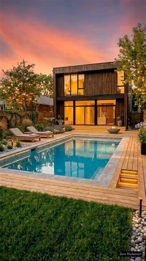 Luxury Backyard Pool Build Timelapse | Dream Home Upgrade #construction #pool #shorts