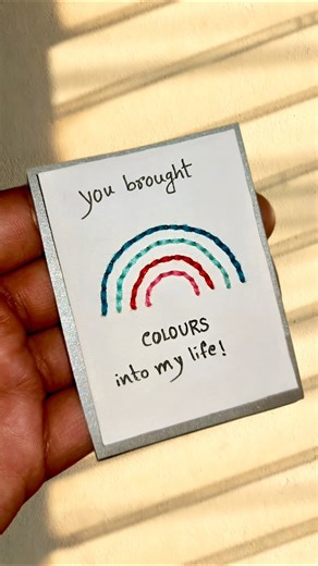 Turning Thread Into Love 💖 | Handmade Card Art #diy #shorts