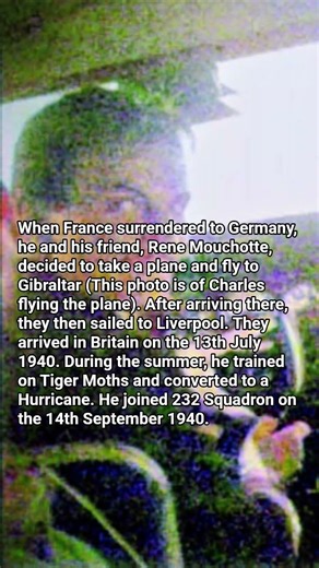 The French pilot who travelled from Algeria and took part in the Battle of Britain. #history #wwii