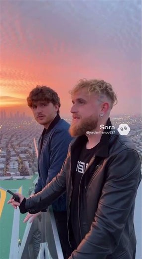 Jake and Caylus are on top of a skyscraper talking about how they can change the world