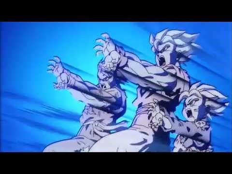 Goku,Gohan y Goten KameHameHa vs Broly