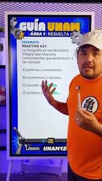 Item #37 Geography – UNAM Guide 2026 | Area 1