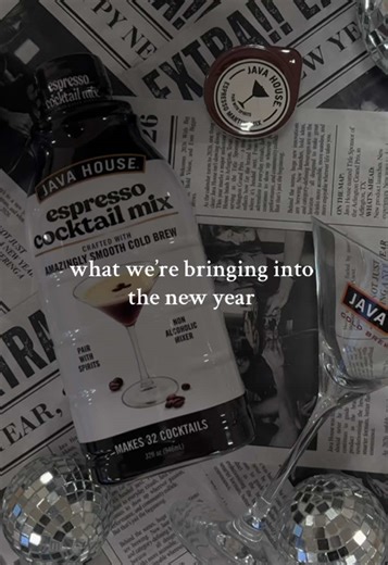 NYE plans covered 🪩 #javahouse #espressomartini #nyedrinks #athomecocktails #fyp