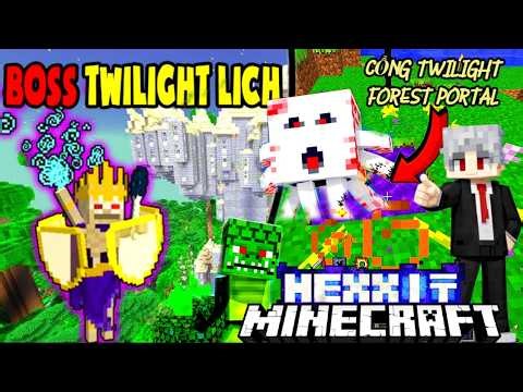 Cách Cài Addon Hexxit V6 Có Cổng Twilight Forest Giống Pc Cho Minecraft Pe 1.22 Siêu Hay