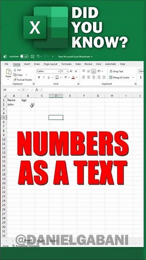 How to Write NUMBERS as TEXT in EXCEL