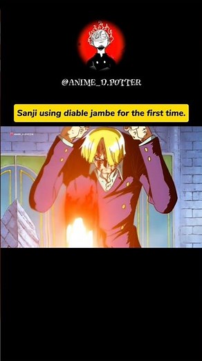Sanji's first diable jambe |Onepiece| #onepiece #trending