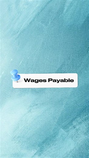 Wages payable are employee wages that have been earned but not yet paid, so they are recorded as a liability. #accounting #finance #businessmajor #college