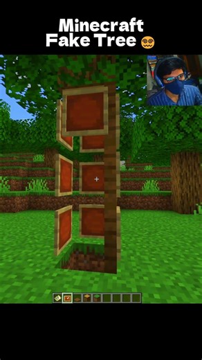 Minecraft Fake Tree Secret Base #minecraft