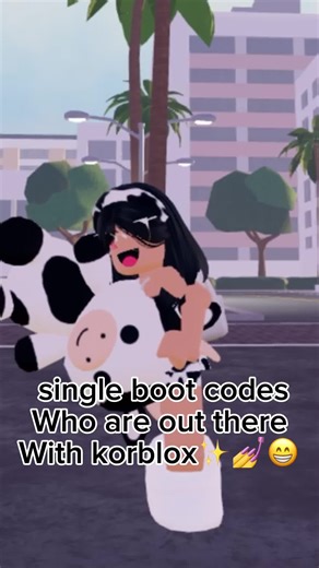 I’m back!! These are single boot codes for the ones that has korblox | #fypシ #blowthisupovernight🌴 #berryave #roblox #singlebootcodes