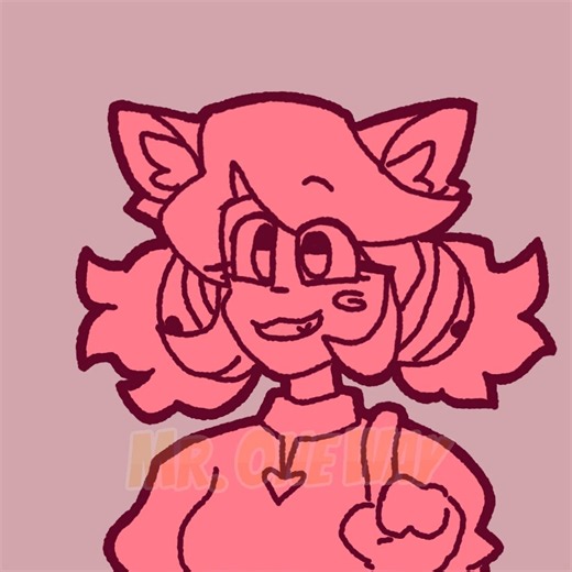 listening ears activated! pink/mewmew animation #animation #deltarune #utdr #deltarunechapter5 #pink