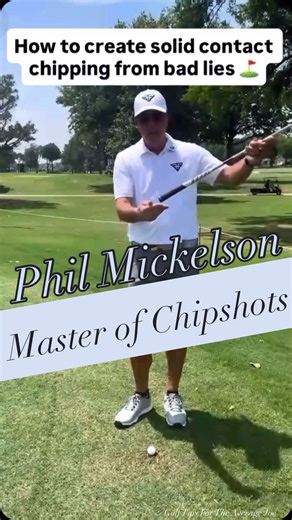 Average Joe | Listen to the chip shot maestro Phil Mickelson explain how to best setup for those tricky green side positions - save strokes & lower your... | Instagram