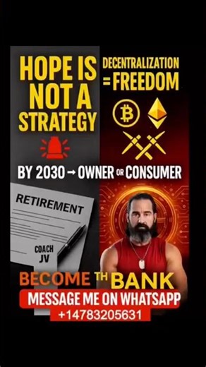 The old system is dying. Web3 + decentralization = sovereignty. Be the bank.