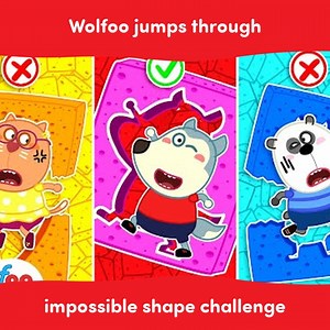 131K views · 1K reactions | Who will win the mystery shape challenge? 朗珞  To watch more: https://go.woanetwork.com/PlaylistCartoonForKids #WOANETWORK | Wolfoo Kids Cartoon | Facebook
