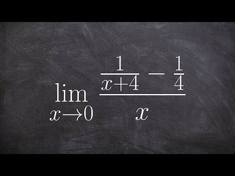 Learn how to evaluate a limit with a function as a complex fraction