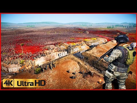 10,000 Modern Soldiers vs 400K ZOMBIES - Ultimate Epic Battle Simulator 2 UEBS 2