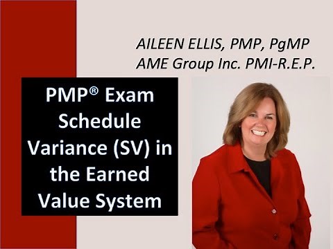 Earned Value Management - Schedule Variance for the PMP Exam based on the PMBOK Guide 6th Edition